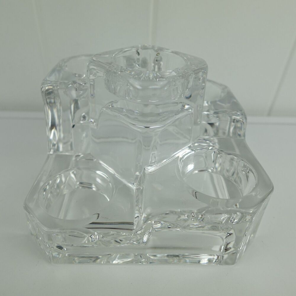 PartyLite Crystal Castle 5 Tier Votive Tea Light Candle Holder